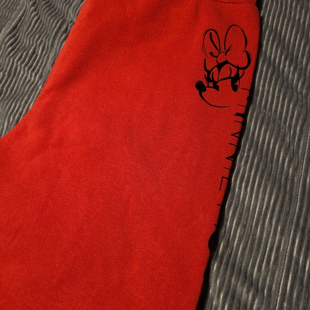 Red XL Minnie Mouse Sweats